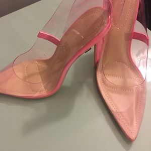 Clear stiletto Akira pink